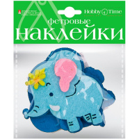 Декор.наклейки "Зверушки" фетр №22 4вида 2-093/22