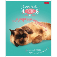 Тетрадь А5 48л клетка "ДоброЛапки. Выпуск №2" на скобе матовая ламинация 5 дизайнов 072108