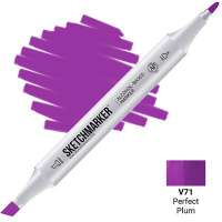 Маркер спиртовой двухсторонний "Sketchmarker" идеальная слива SM-V71 Маркер спиртовой двухсторонний "Sketchmarker" идеальная слива SM-V71
