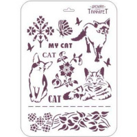 Трафарет пластиковый 22х31см "Моя кошка" ТМ-01