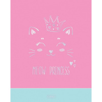 Тетрадь А5 48л клетка "Для девочек" на скобе 3D фольга матовая ламинация 5 дизайнов 068322