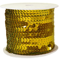 Тесьма Пайетки 5м, золото Y2354-15