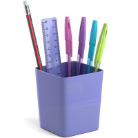 Набор настольный "Base Pastel" 18,5х8х23см 6 предметов, пластик, фиолетовый 53308