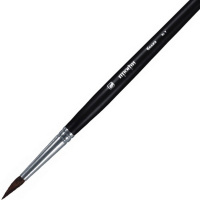 Кисть белка круглая №7 длинная ручка "Профи" 4607096500658