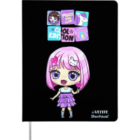 Дневник для 1-11 классов "Anime Girl" твердая обложка, искусственная кожа, шелкография 2020458