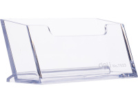 Подставка для визиток 103,5х45,5х50,5мм прозрачная, пластик Е7623
