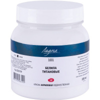 Краска акриловая 220мл белила титановые Ладога 2223101