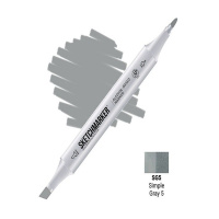 Маркер спиртовой двухсторонний "Sketchmarker" теплый серый 5 SM-WG5