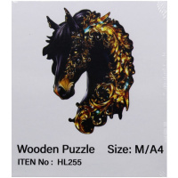 Пазл 14х12,5см дерево M "Бронзовая лошадь" HL255/11338-24