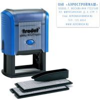 Самонаборный штамп 6 строк 50 х 30мм 4929