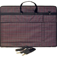 Папка А2 (65*47*6) с отдел."гармошка" и доп. карманами шотландка ф. А2 077