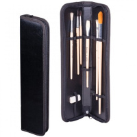 Пенал для кистей 38х9х2,5см черный ФК-3