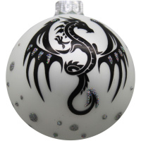 Шар 65мм "Дракончик графический 1" в подарочной упаковке КУ-65-234017