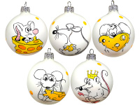 Шар 85мм "Любители сыра" микс, в подарочной упаковке КУ-85-195137/м