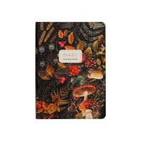 Ежедневник недатированный А6+ "Flora. Forest Fairy Tale" 256стр., золотой срез, искусственная кожа
