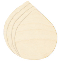 Заготовка для декорирования Набор подставок под горячее Капля 12,5*10,5см фанера 3мм 040014