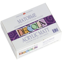 Краски акриловые 12 цветов 20мл матовые 143411021