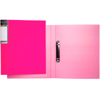 Папка на 2-х кольцах "Diamond Neon" A4 25мм розовая 2AB4_02033/035325