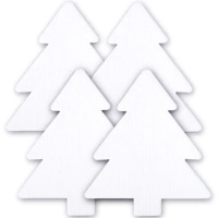 Набор холстов-магнитов новогодняя елка 6,5х7,5см 4шт. 100% хлопок 280г/м2 195233