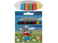 Набор цветного мела 6шт картонная упаковка НМЦ-6
