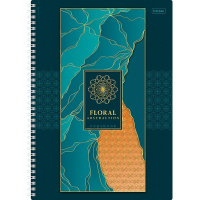 Тетрадь А4 80л клетка "Абстракция" на гребне 3D фольга матовая ламинация 2 дизайна 067910