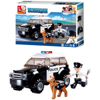 Конструктор "Полиция. Городской патруль" 78 деталей 14х19х14,5см пластик (2 фигурки) M38-B0639