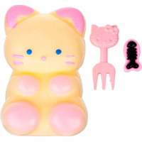 Игрушка-антистресс сквиш "Кошка" 8х6см с рыбкой и вилкой Y11020-24