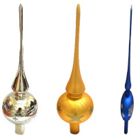 Верхушка "Новогодняя" h-29см ассорти, в подарочной упаковке КВ-1200