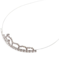 Корона со стразами, серебро, металл Y10643-24