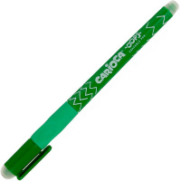 Ручка гелевая "OOPS. Пиши-стирай" 0,7мм зеленая, резиновый грип, зеленый корпус 43039/04