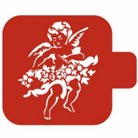 Трафарет пластиковый 9х9см с ручкой М9Ам-17