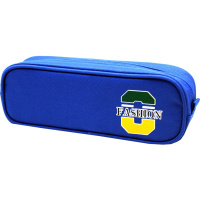 Пенал 22,5х8х5см прямоугольный, 1 отделение, текстиль, голубой BD22130