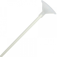 Палочка для шара 35см белая, с зажимом ITP-14/ITP-2