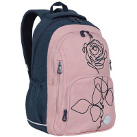 Рюкзак 29х42х20см, 590гр, 2 отделения, 3 кармана, темно-синий/розовый RD-143-2/2