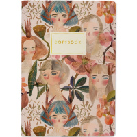 Тетрадь А5 40л клетка "Сказочные девочки" прошитый блок матовая ламинация 7-40-001/156