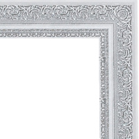 Рамка 30х40см белая/серебро 45мм