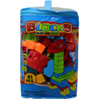 Конструктор блочный 91 деталь, пластик 25х37х13см, в сумке LT350846