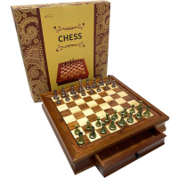 Шахматы 41х41см подарочные дерево/металл Y10359-24