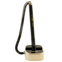 Ручка гелевая на самоклеящейся подставке 0,5мм синяя, с пластиковой пружиной 6796