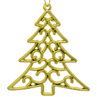 Ёлочное украшение "Ель" 14см золото Y8296-19