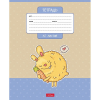 Тетрадь А5 12л линия "Freaky friends" на скобе 5 дизайнов 12Т5В2/074812