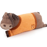 Игрушка-подушка "Лошадка Нокс" 63см серо-бежевая ЛПН/23/270-1