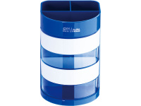 Подставка д/канц.принадлежностей d-8,5x12,7см 7 отделений, пластик, синяя E904