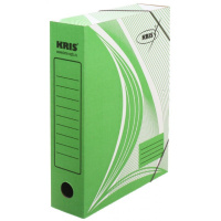 Папка архивная на резинке А4 75мм зеленая АС-7з