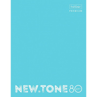 Тетрадь на кольцах А5 80л клетка "NEWtone Pastel Незабудка" глянцевая ламинация 80ТК5A1_05025/065636