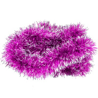 Мишура 7смх2м розовая с белыми кончиками CT2372