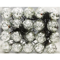 Эл/гирлянда 20 цветных диодов-шар d-6см, черный провод 4м Y5938-17