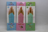 Набор кистей синтетика 6шт. круглые (№ 2,4,6,8,10,12) Y10739-24