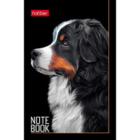 Блокнот А7 48л "Портрет лучшего друга" клетка, склейка, 3-х цветный блок, 5 дизайнов 078599