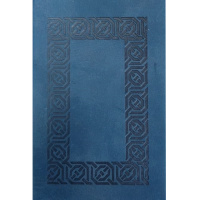 Визитница 20 визиток 10х6х2см метал/кожзам, синяя Y3433-16